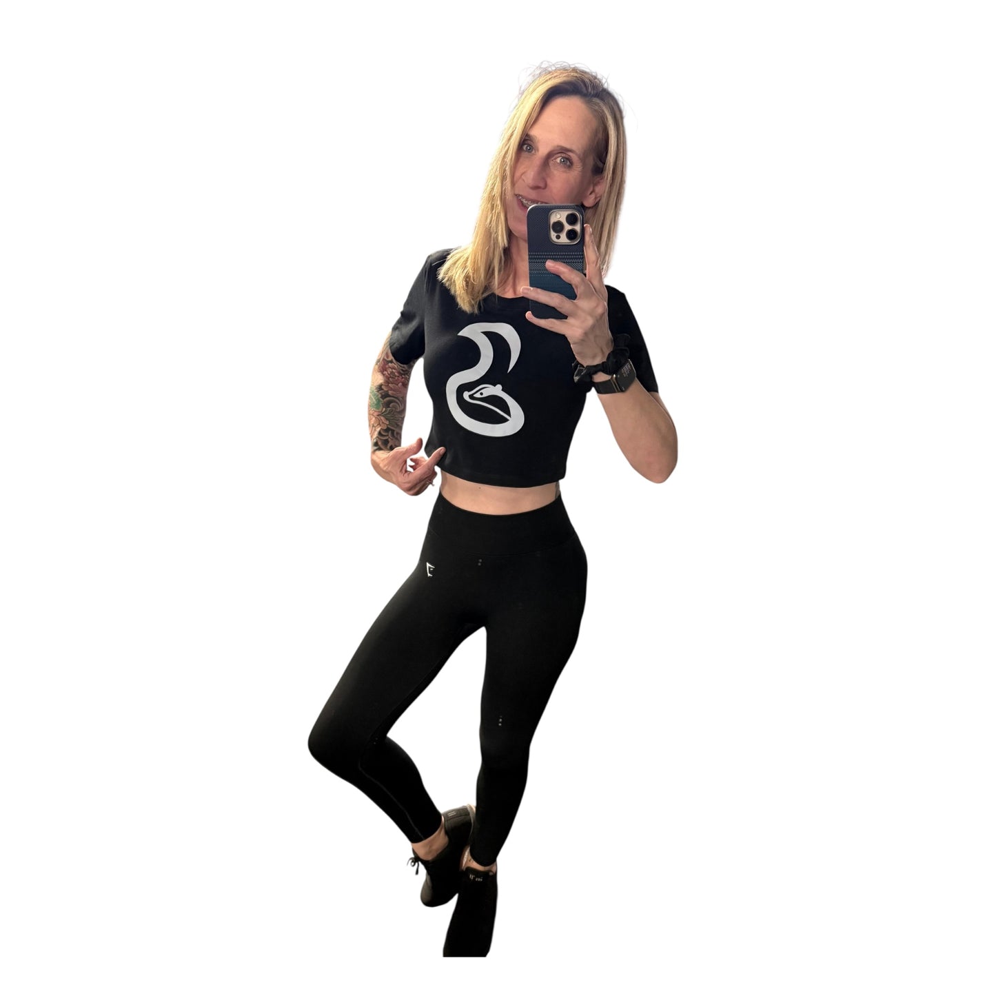Skunkworx Ladies Cropped Tee S