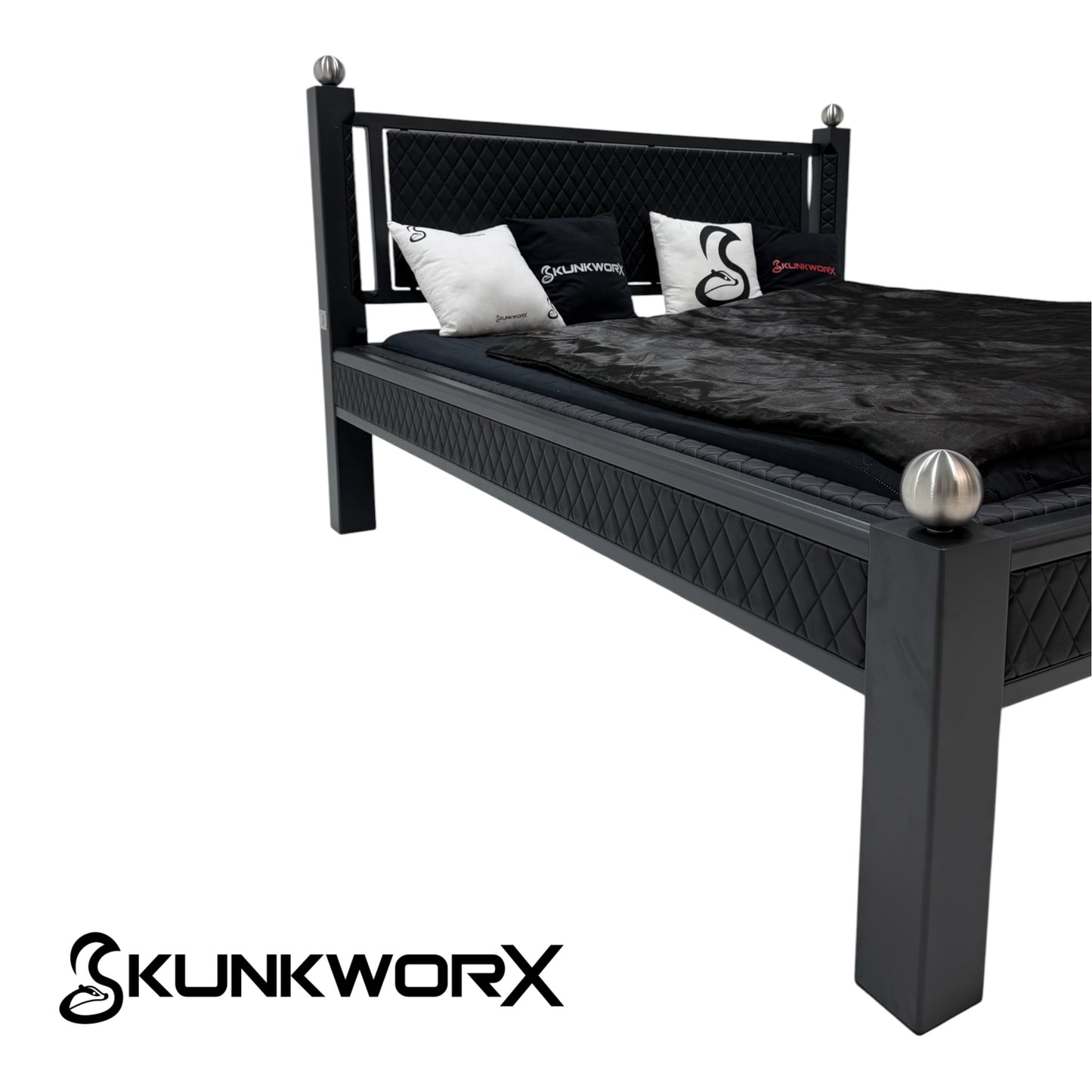 Classic-Design-Bett „Sahara Black“ – 160x200 cm