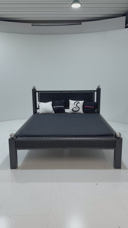 Classic-Design-Bett „Sahara Black“ – 160x200 cm